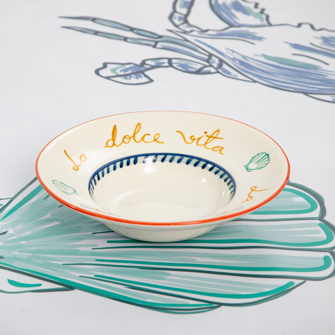 Dolce Vita Pasta Plates Set-Of-Four