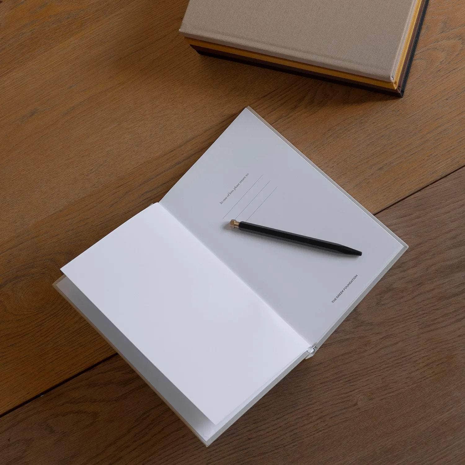 The Greek Foundation Notebook (Light Beige)