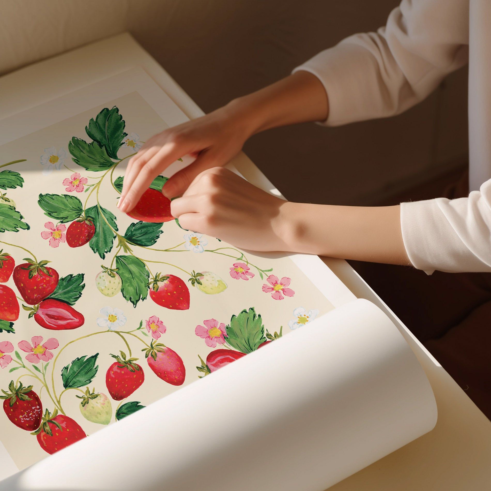 Strawberry Patch Art Print