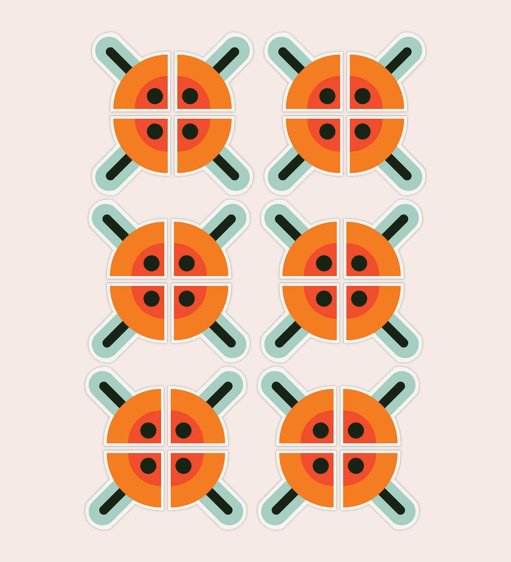 70s Tile Ceramic Sticker Set