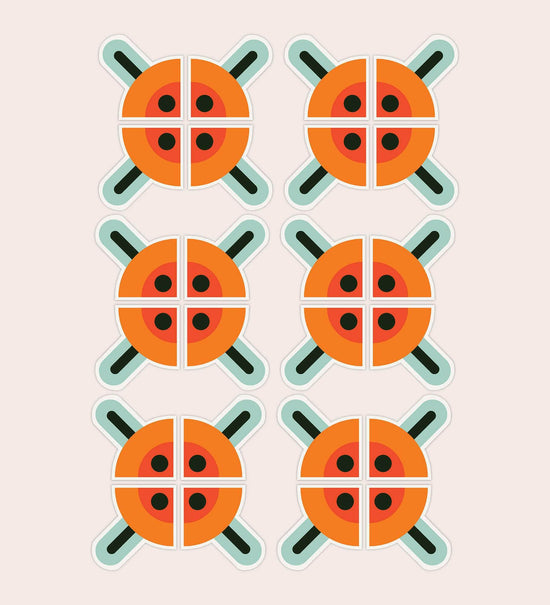 70s Tile Ceramic Sticker Set