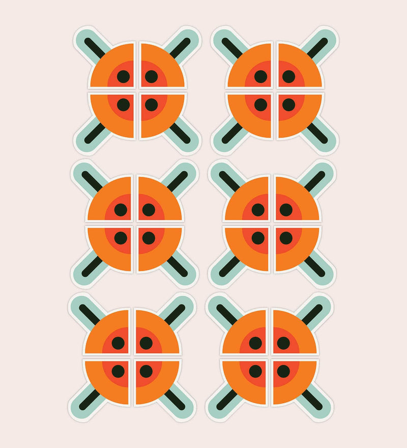 70s Tile Ceramic Sticker Set