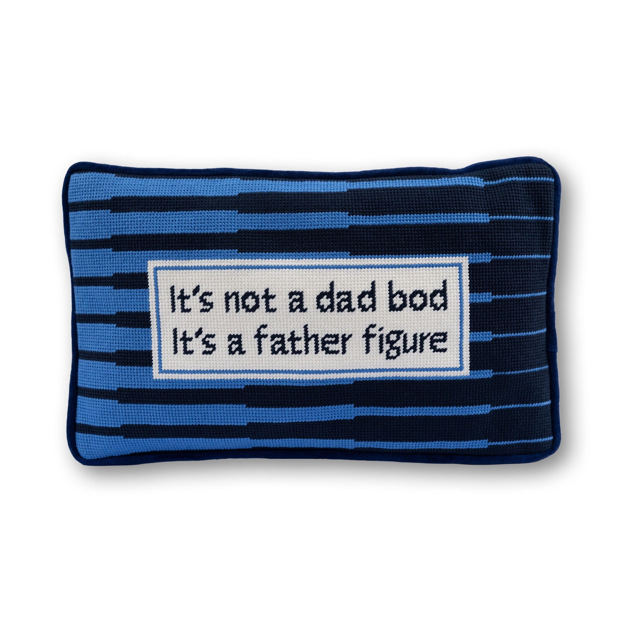Father Figure Needlepoint Pillow