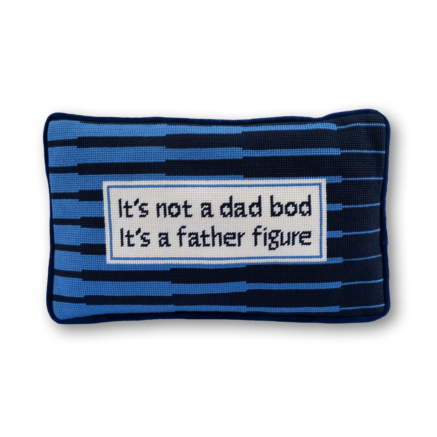 Father Figure Needlepoint Pillow