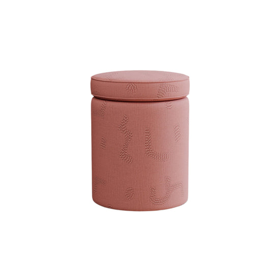 Aurora Footstool, Raphia, Clay