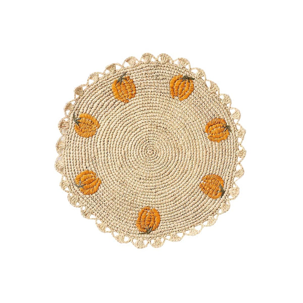 Handwoven Pumpkin Placemat