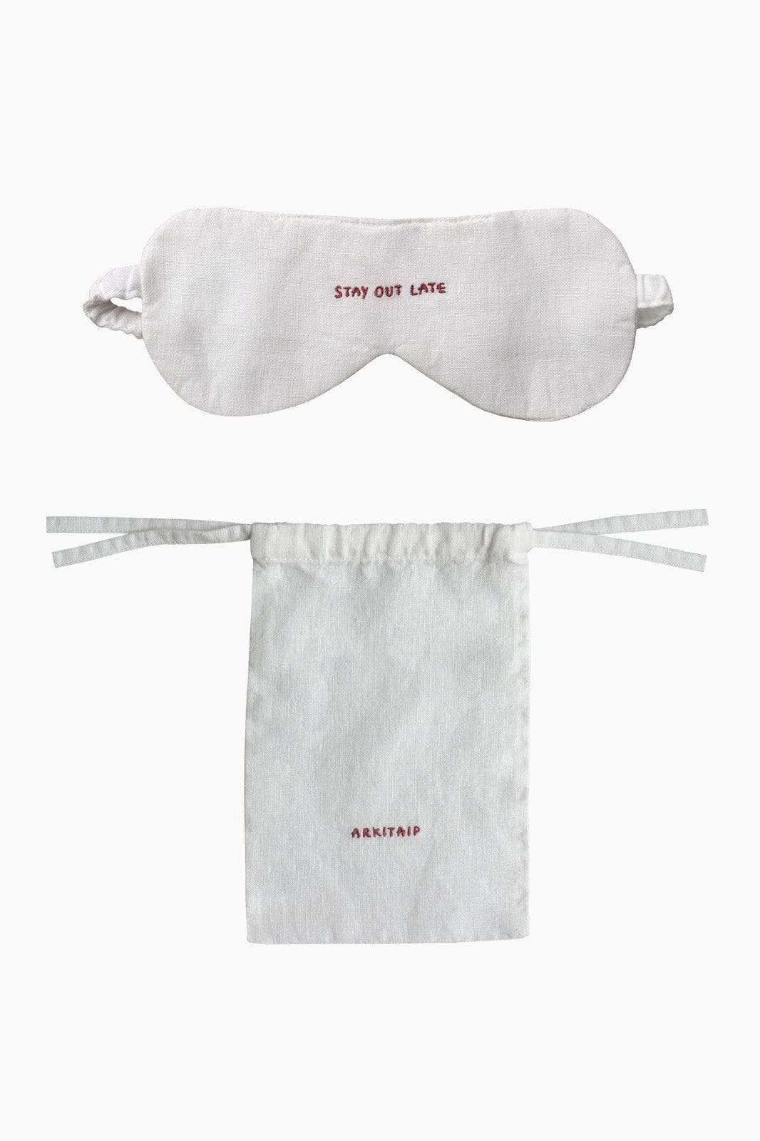 Stay Out Late' Linen Eye Mask