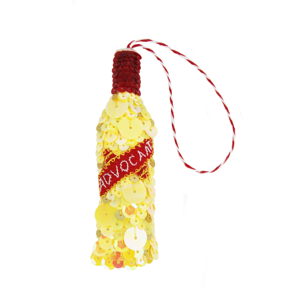 Everlasting Eggnog Advocaat Sequin Hanging Ornament