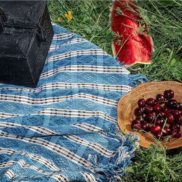 Wavy Handwoven Basket Bowl
