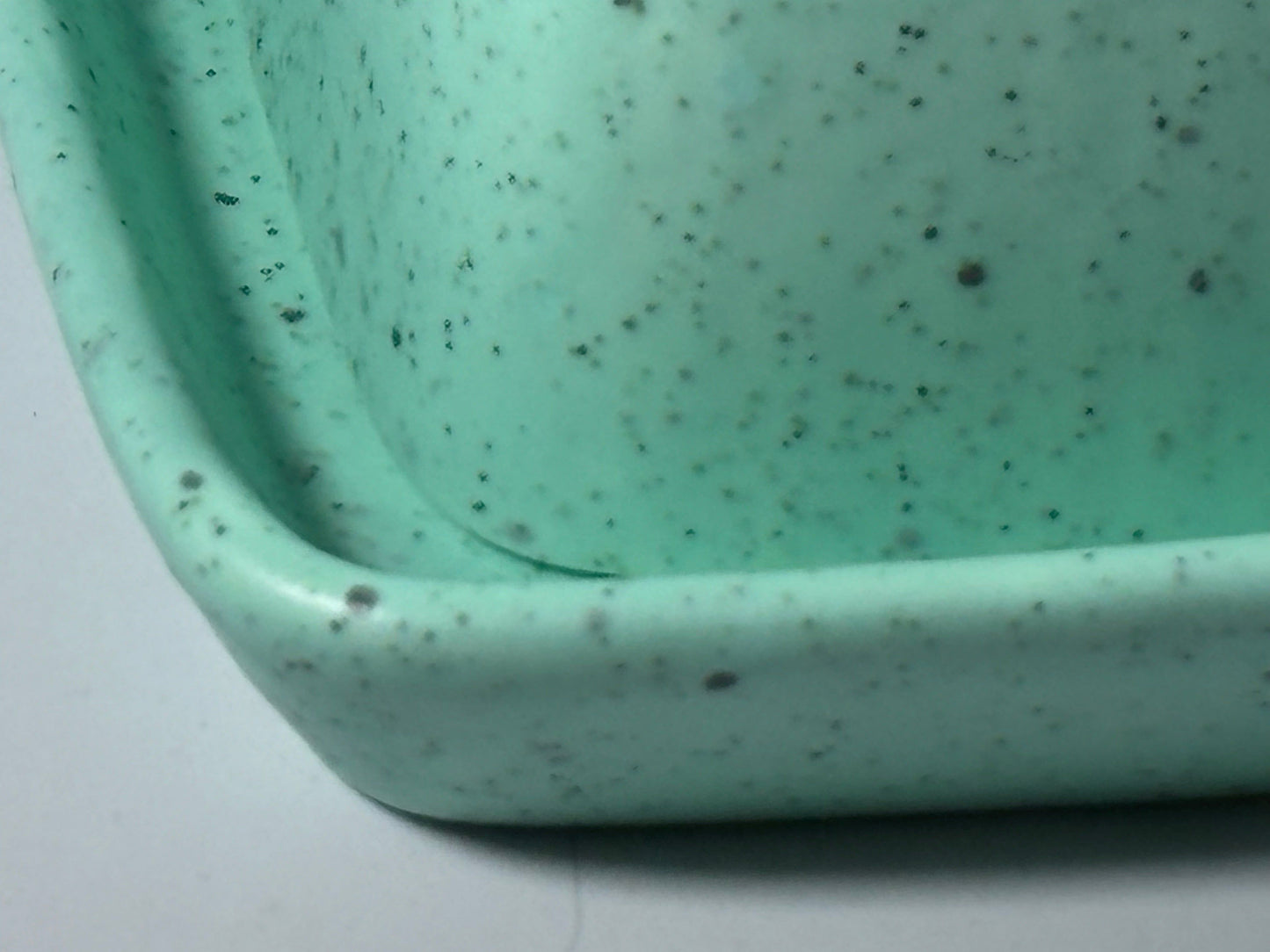 Stoneware Eggshell Green Butter Dish