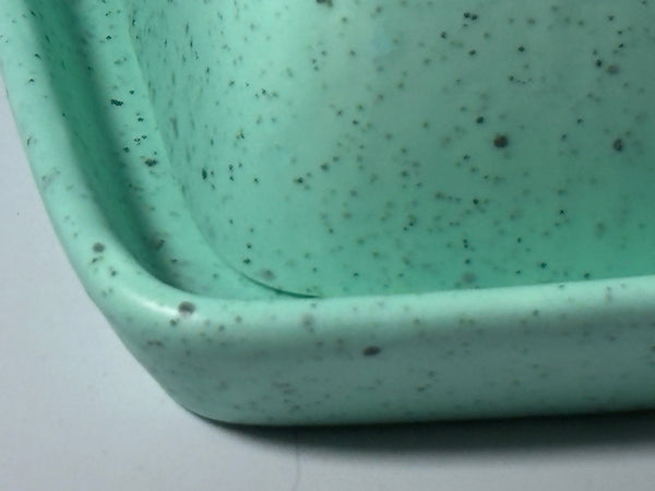 Stoneware Eggshell Green Butter Dish