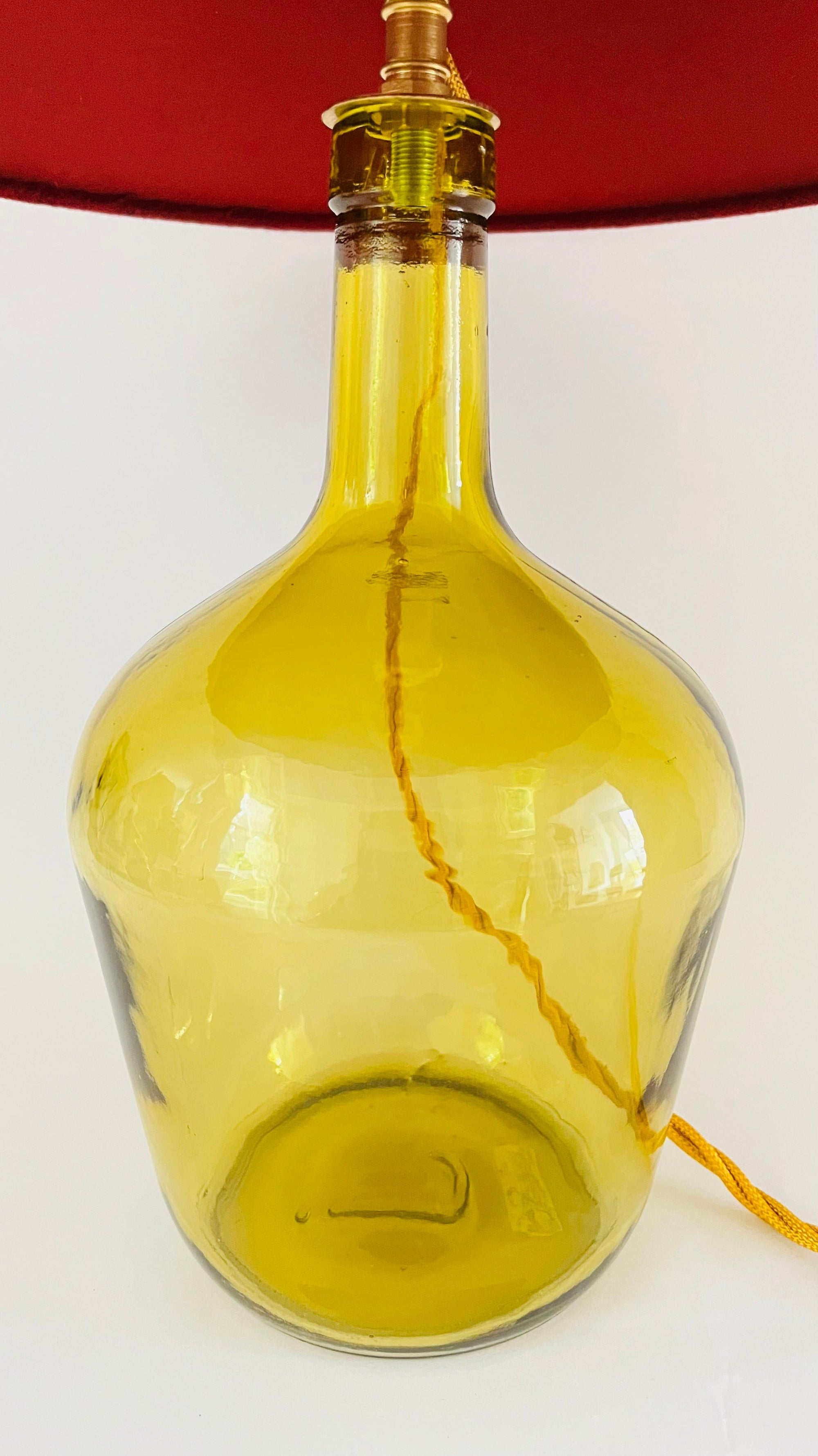 Antique French Mini Demijohn Lamp