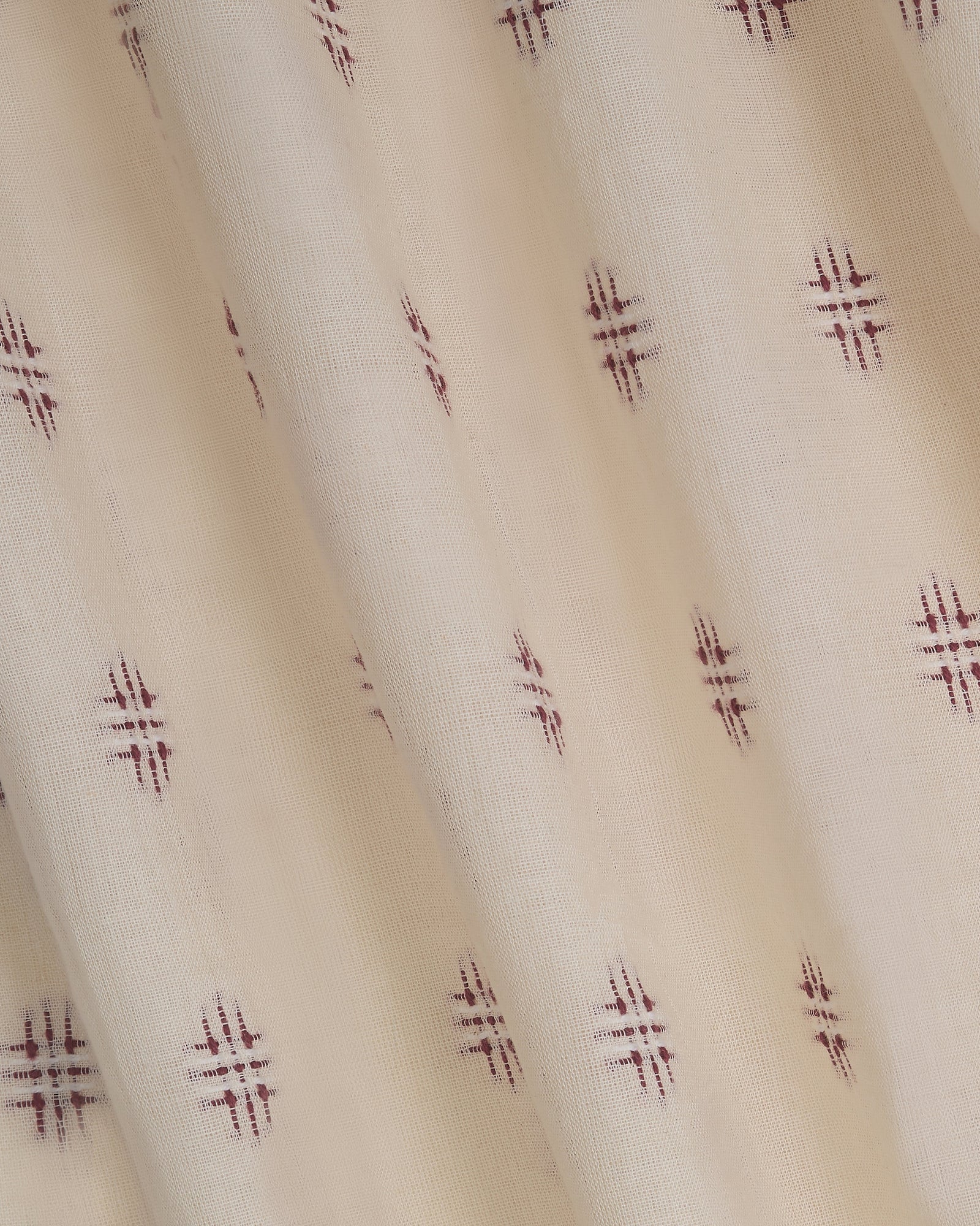 The Embroidered Cotton in Damson