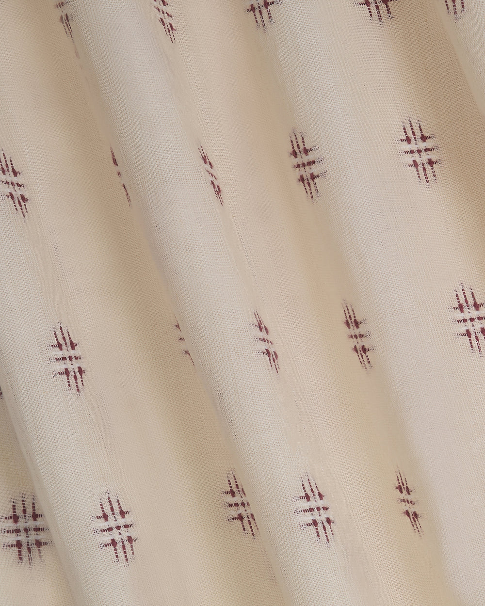 The Embroidered Cotton in Damson