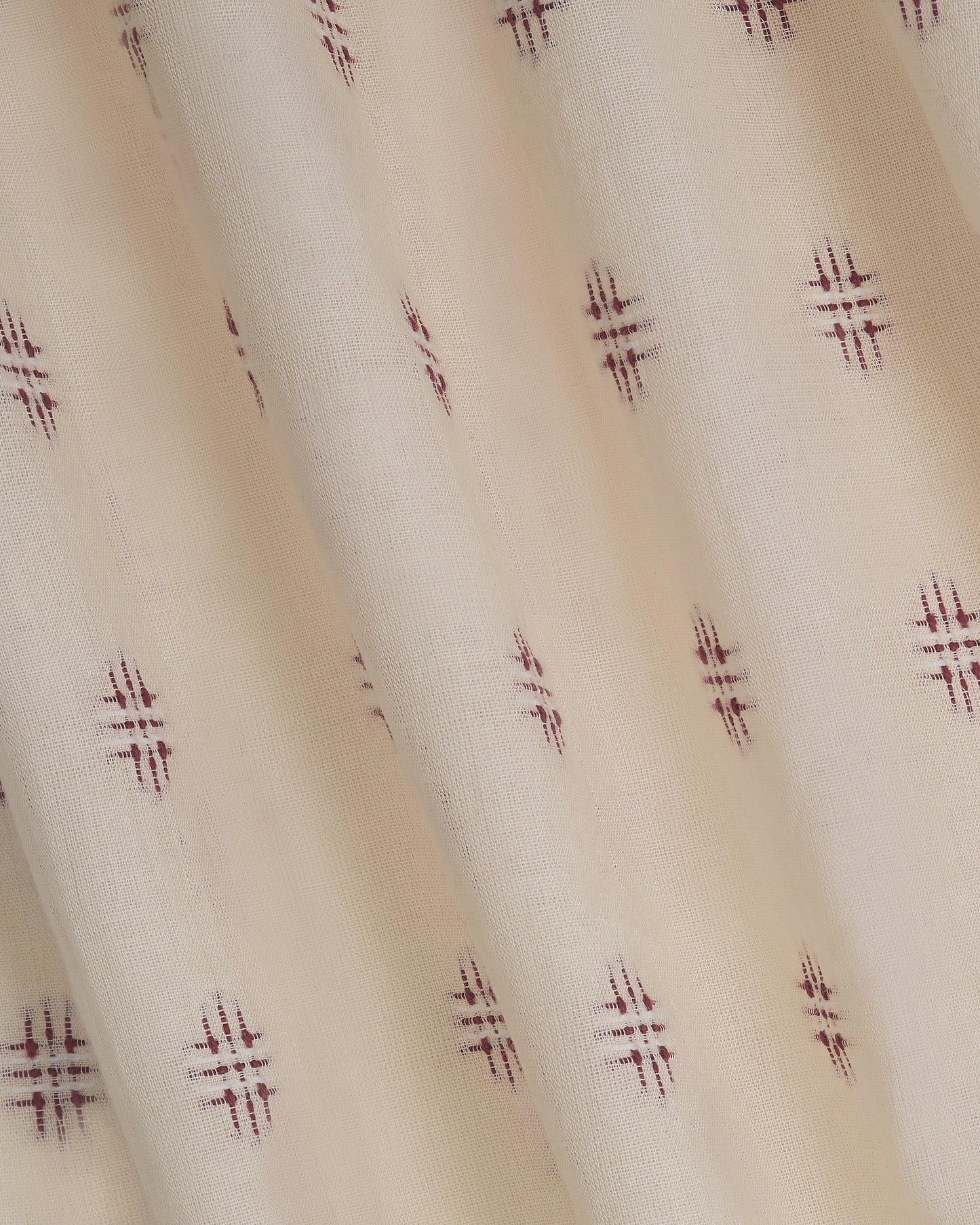 The Embroidered Cotton in Damson