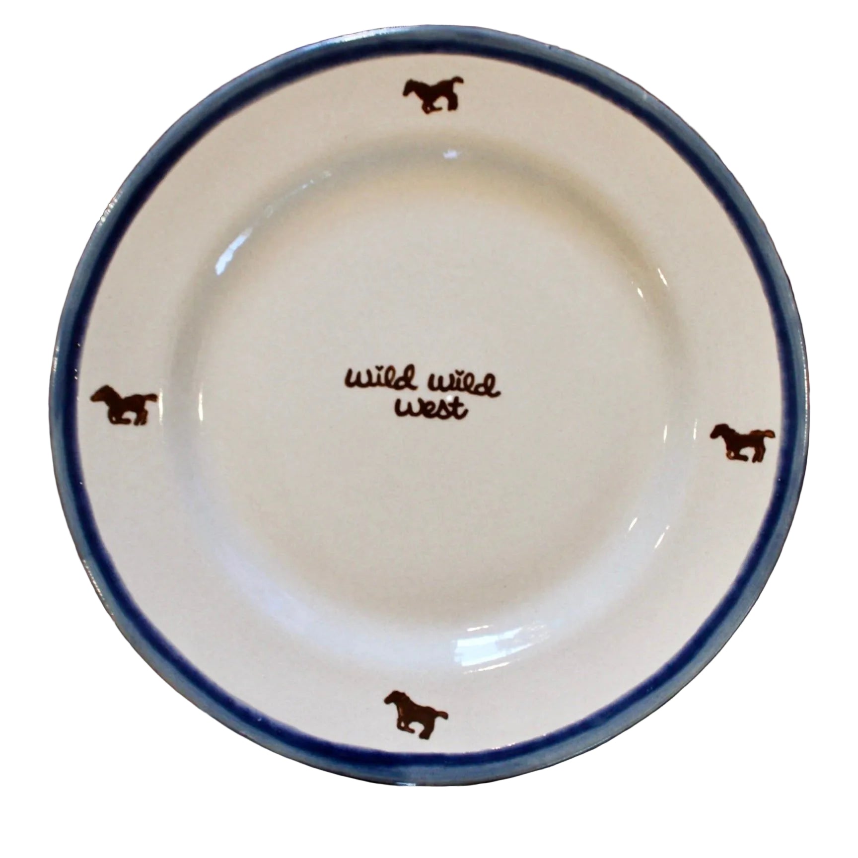 “wild wild west” Hand-painted Dinner Plate