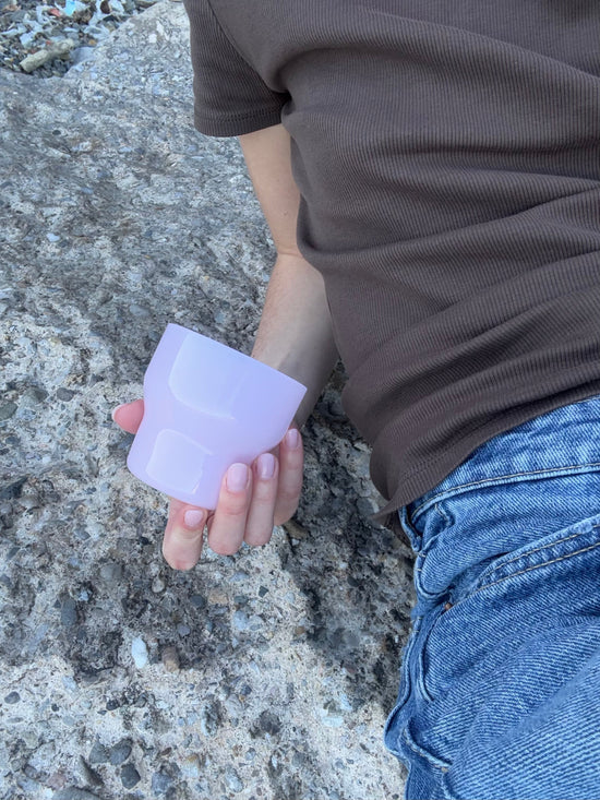 Brisita Glass Cup - Light Pink