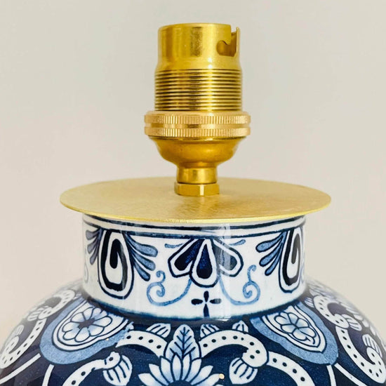 Antique Delft Lamp