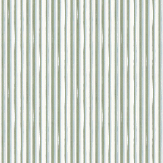 Modern Ticking Wallpaper - Seafoam