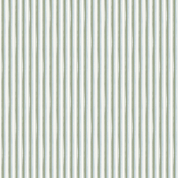 Modern Ticking Wallpaper - Seafoam