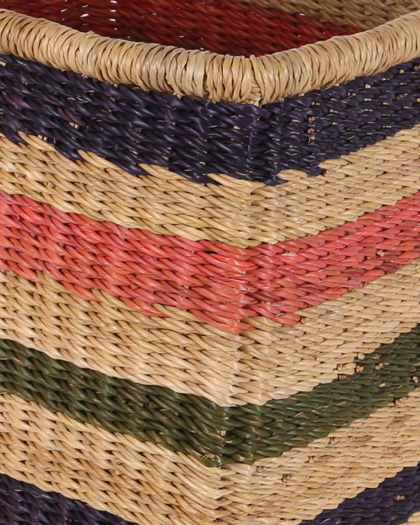 ABEIKU: Orange, Khaki and Navy Square Storage Basket