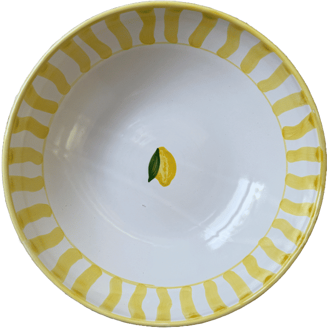 Yellow Capri Serving Bowl - 30 cm