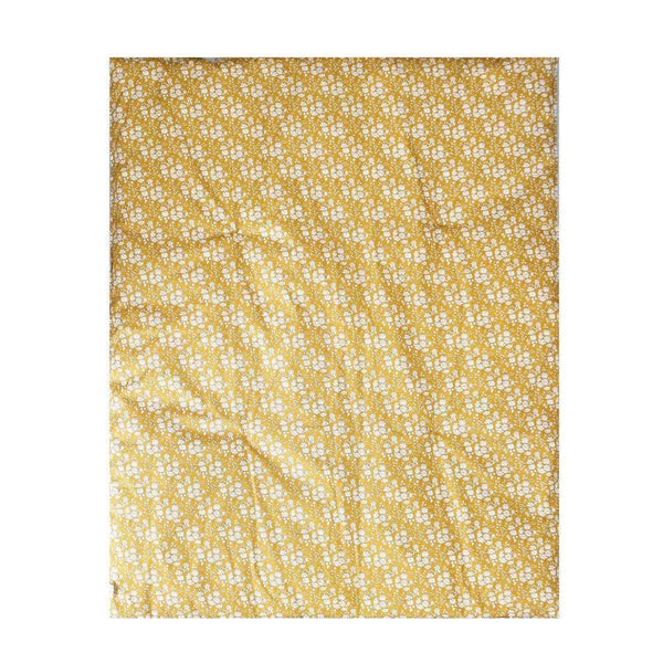 Reversible Heirloom Quilt Made With Liberty Fabric Michelle Sea Green & Capel Mustard