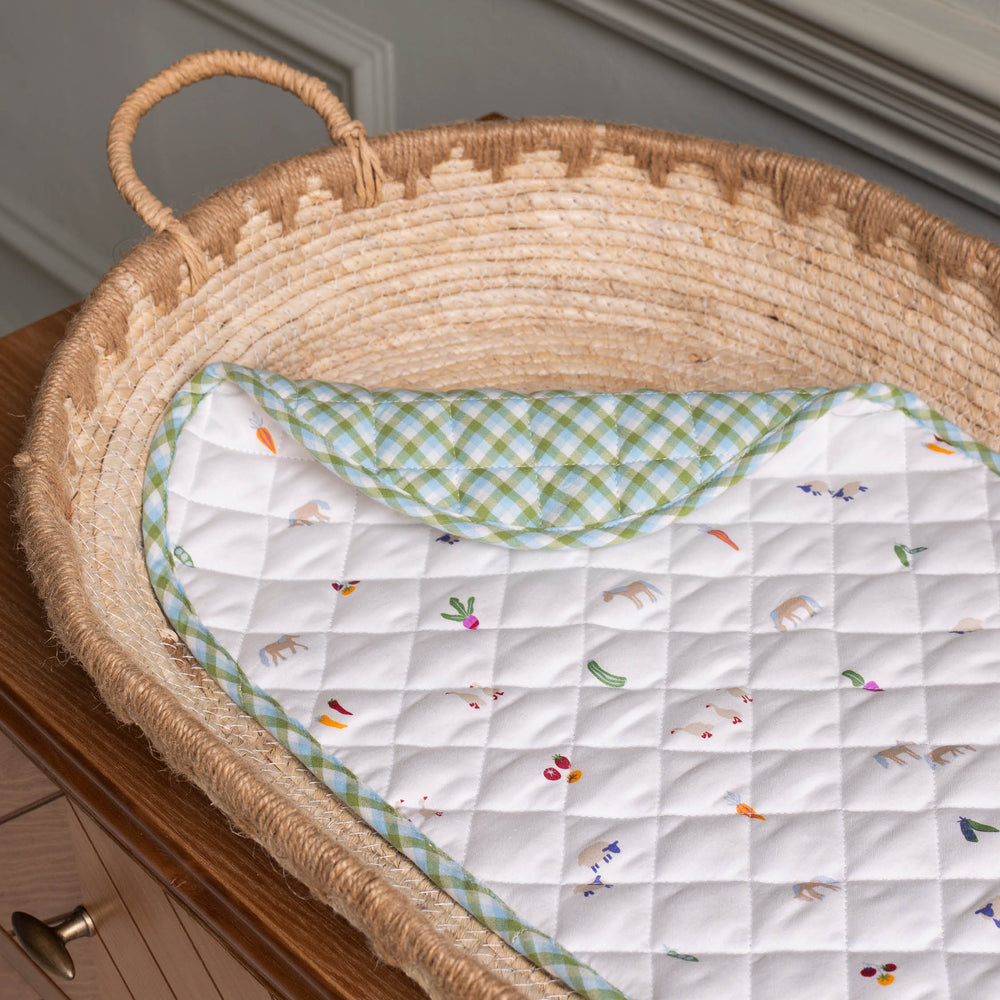 Changing Basket Cotton Liner - Little Farm