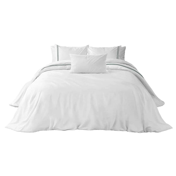 The Cairo Collection Bedding Set | Green Stripe