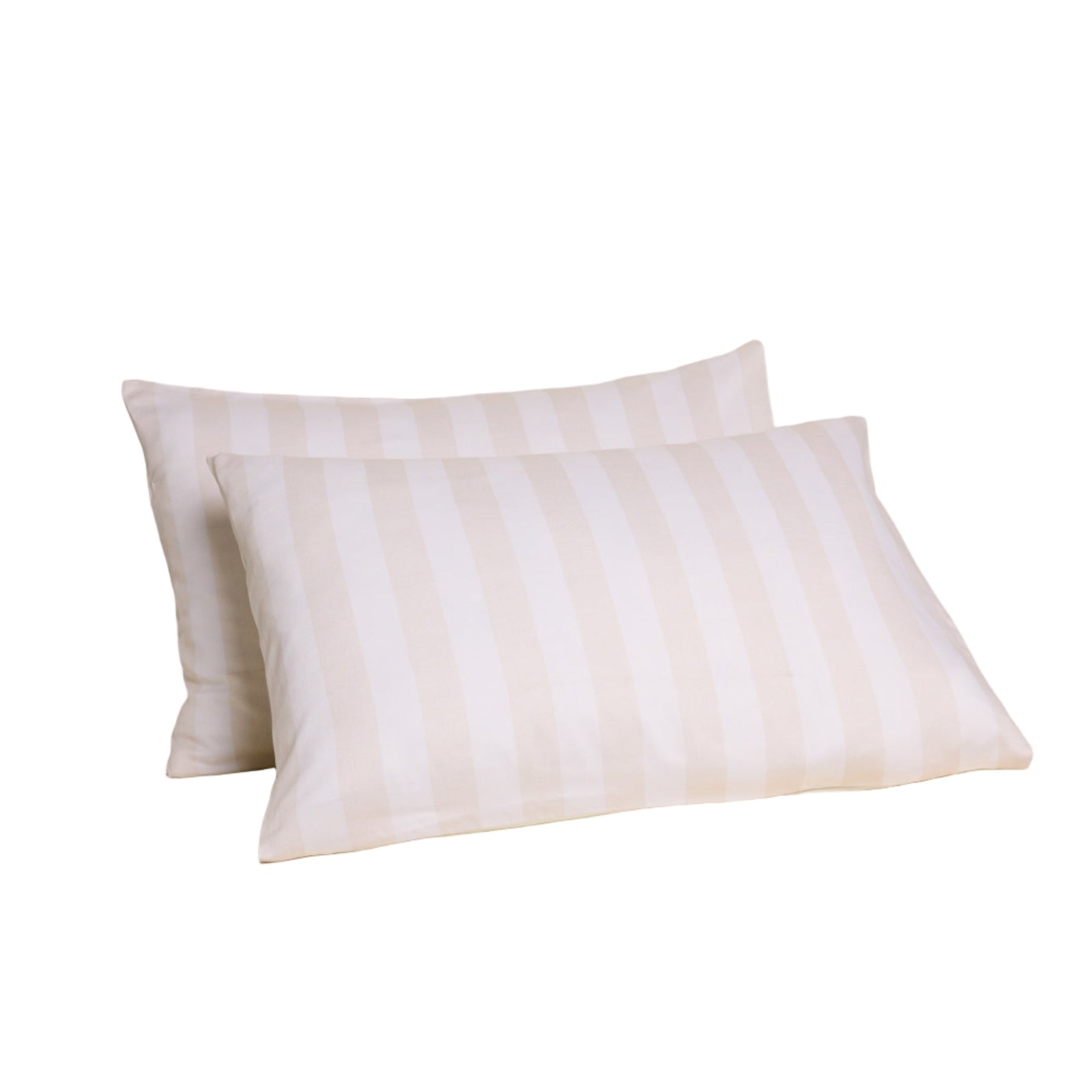 Geo Printed Super King Pillowcases in Natural