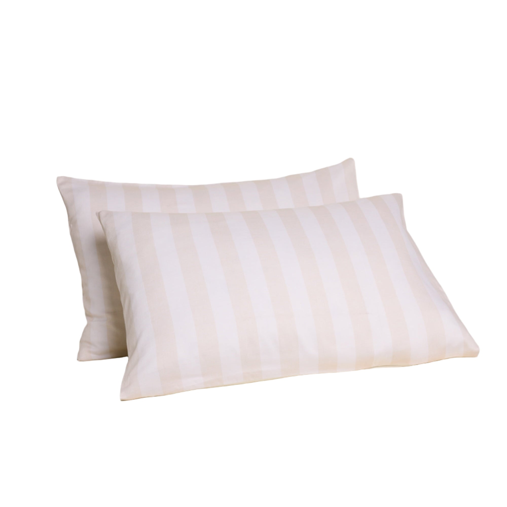 Geo Printed Super King Pillowcases in Natural
