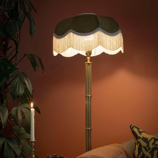 The Pistachio Fringed Lampshade