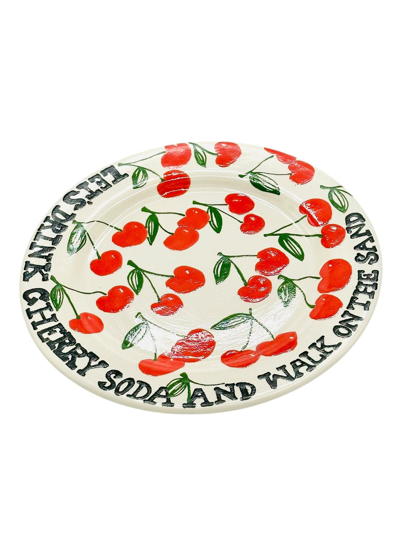 Let's Drink Cherry Soda Plate