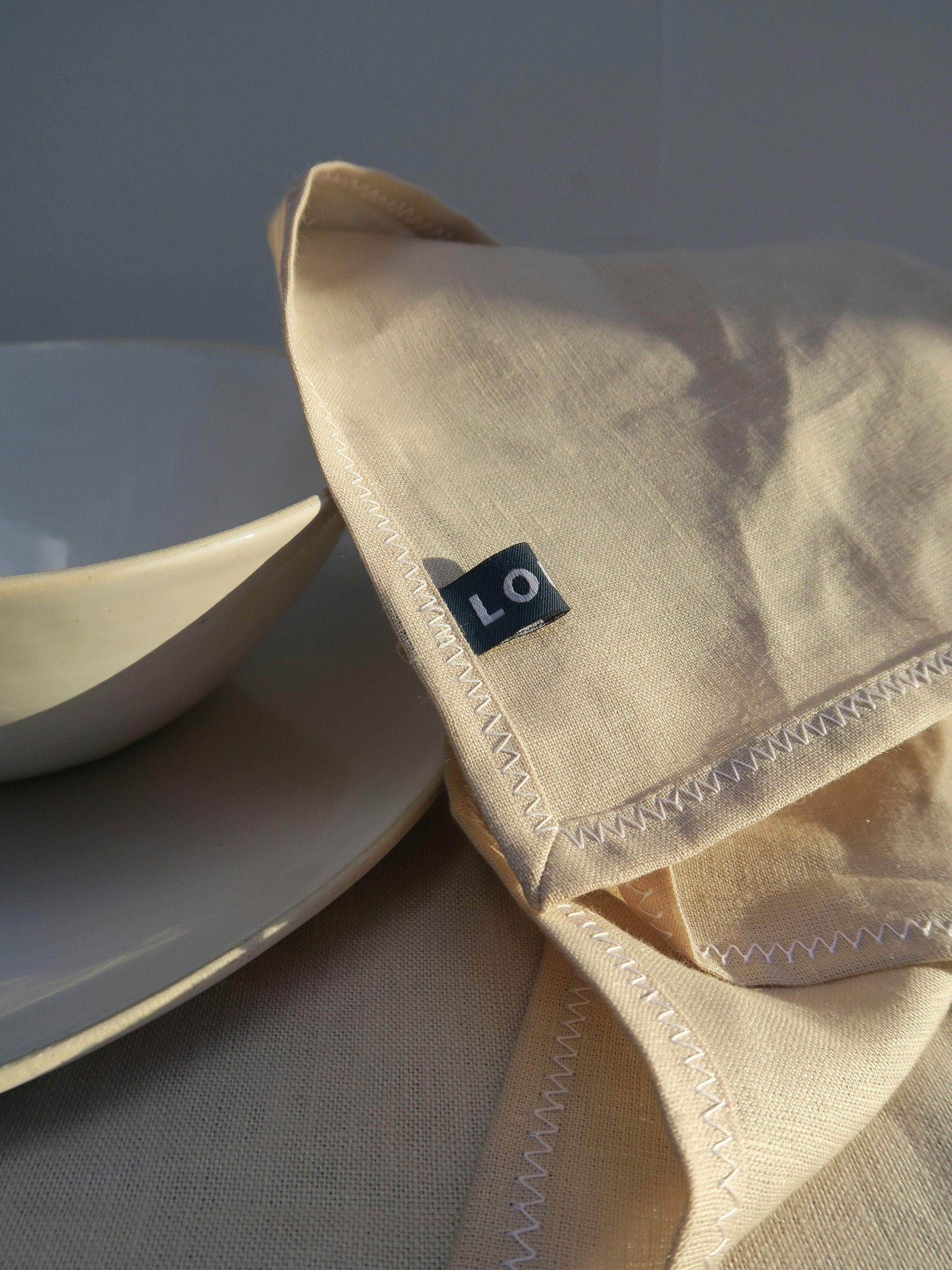 Irish Linen Napkin - Sand