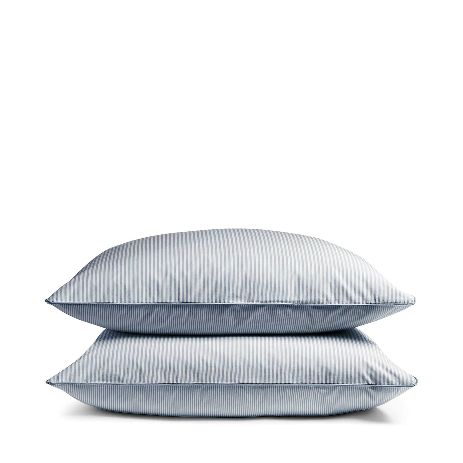 Luxury Organic Blue Striped Pillowcases