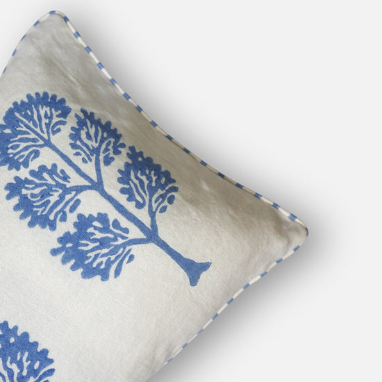 Neera Linen Hand-Printed Pillow Cover