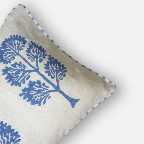 Neera Linen Hand-Printed Pillow Cover