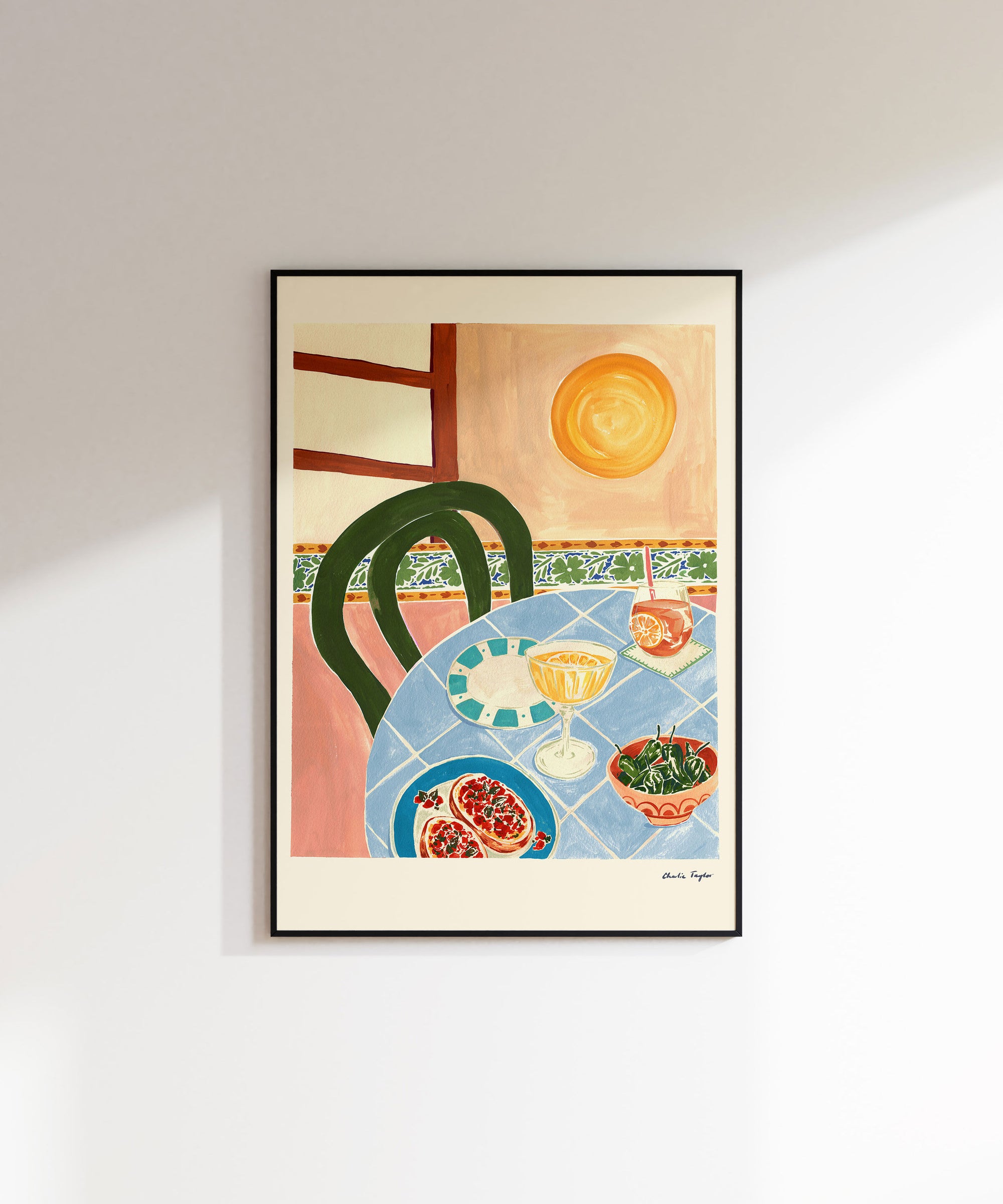 'Tapas Sunset' Print