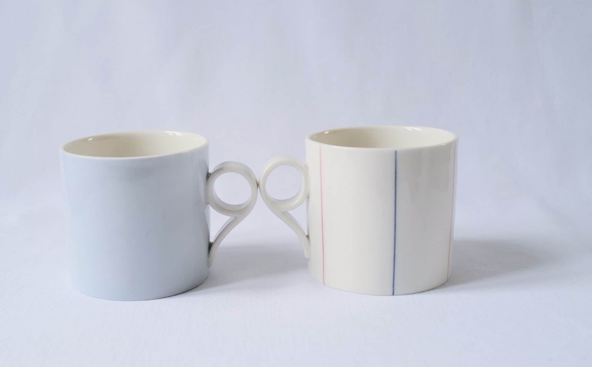 Medium Mug with Tricolour Stripes