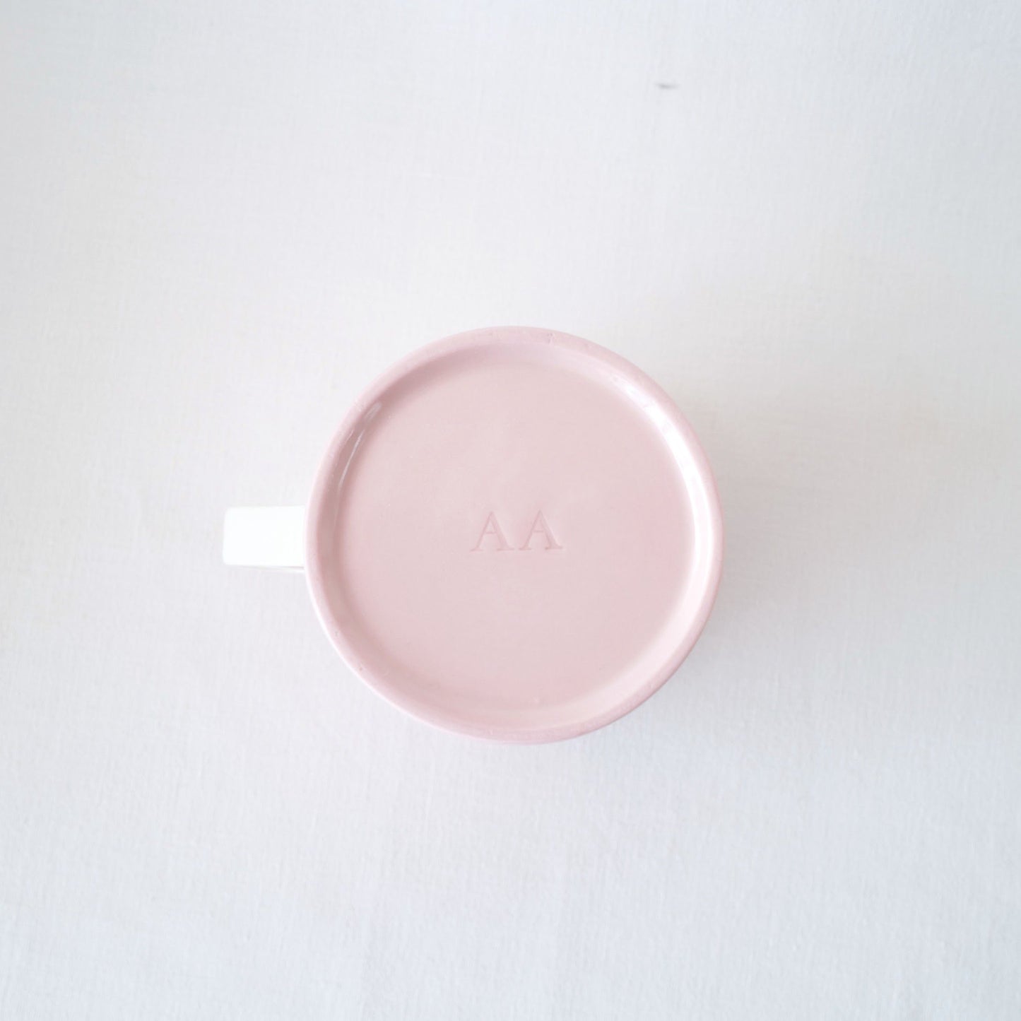 Large Mug in Pale Pink - Loop Handle