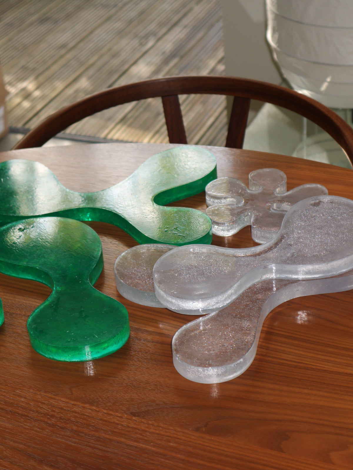 The 3 Drinks Coaster in Green Recycled Plastic