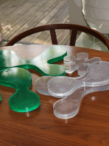 The 3 Drinks Coaster in Green Recycled Plastic