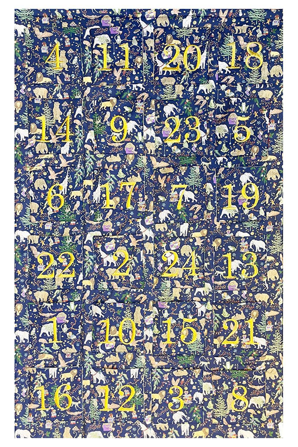 Reusable Advent Calendar made with Liberty Fabric CHRISTMAS