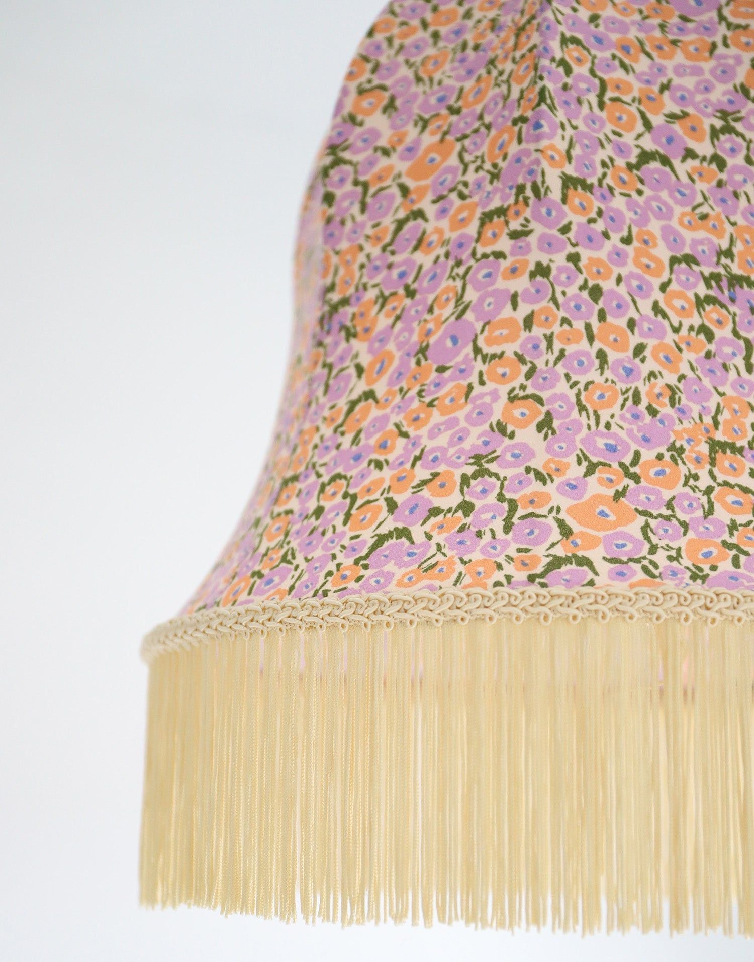 Armande "Bell" Shape Pendant Light with Fringe Print