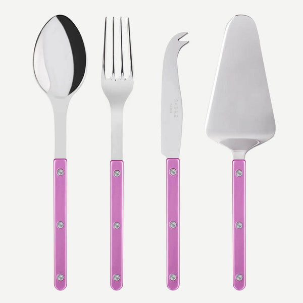Bistrot Pearly 4pc Serving Set, Pink