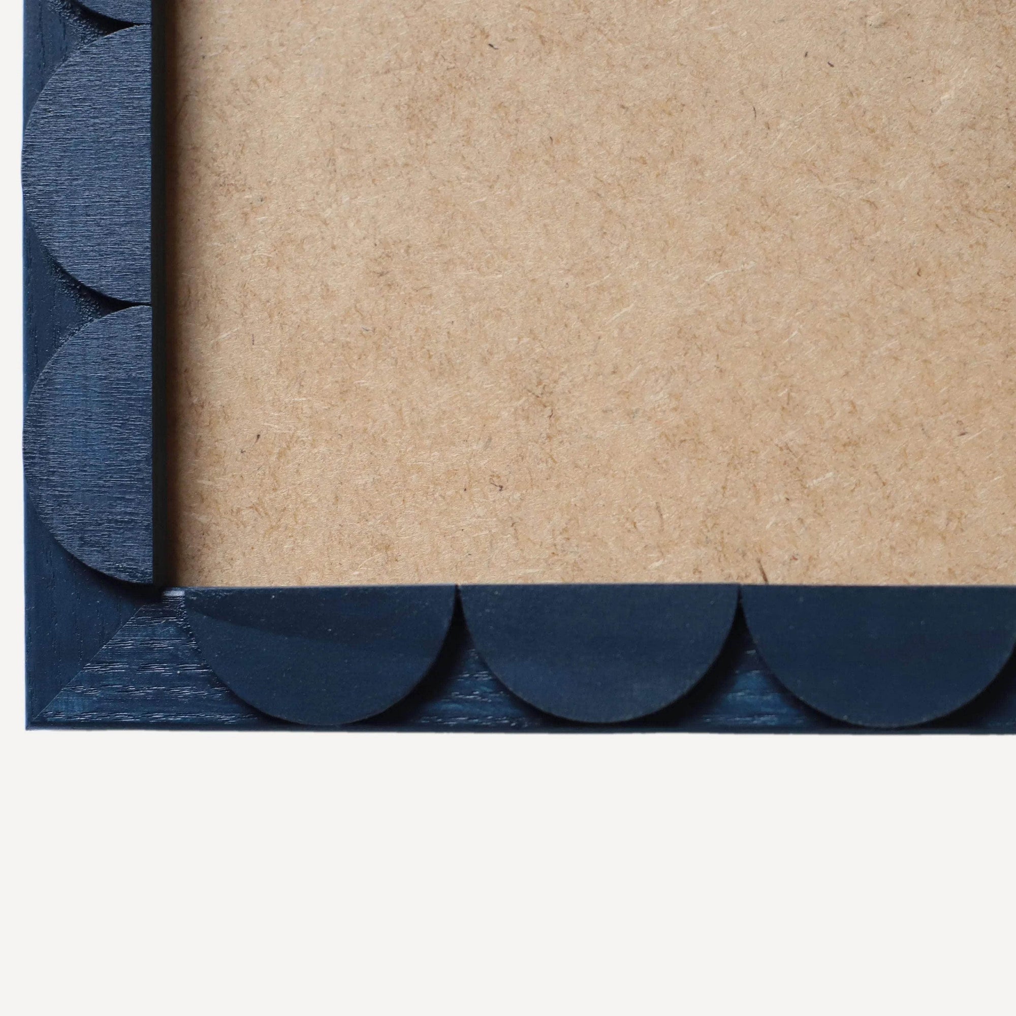 Indigo Stained Scallop Frame