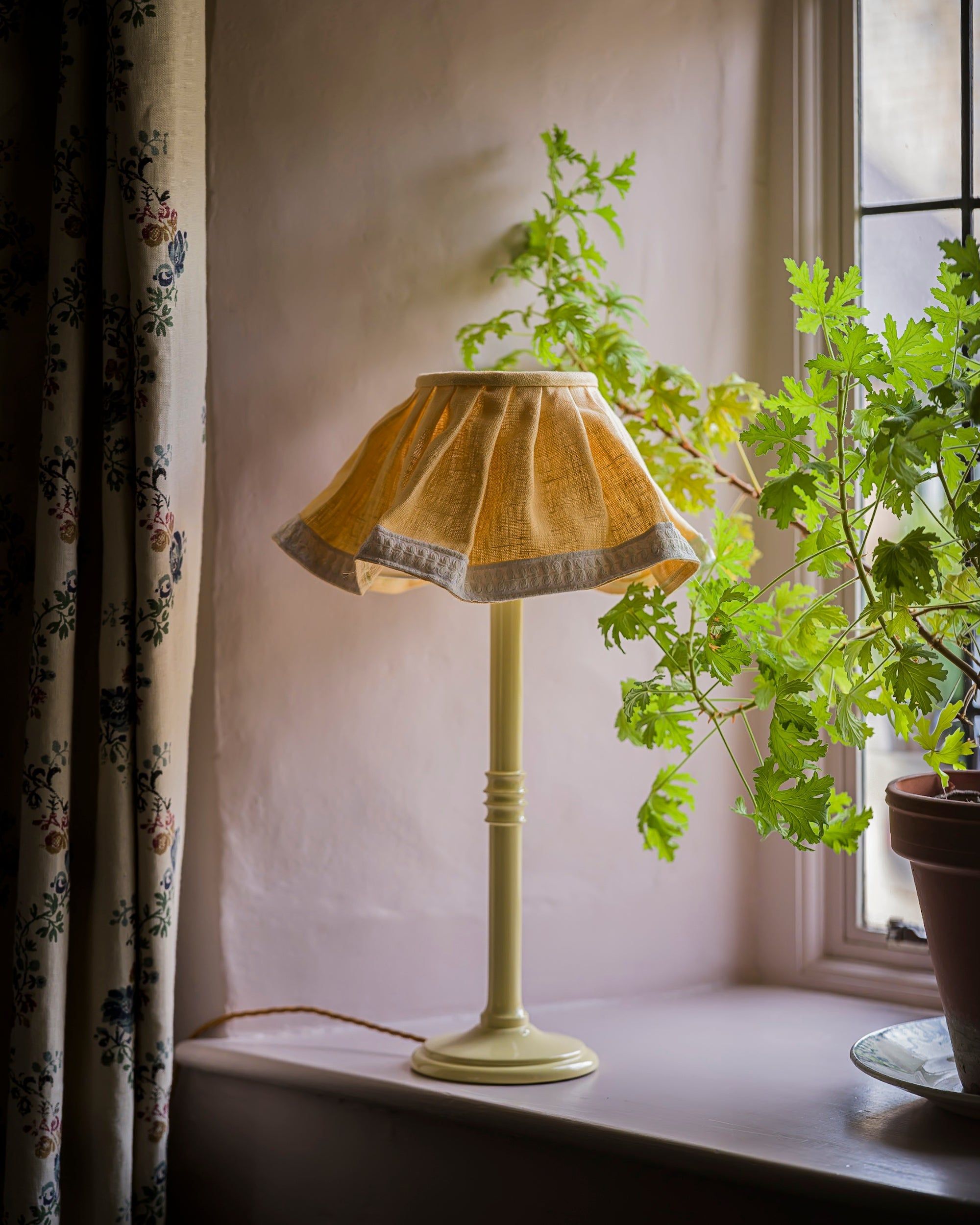 The Lacquered Lampstand in Buttercup