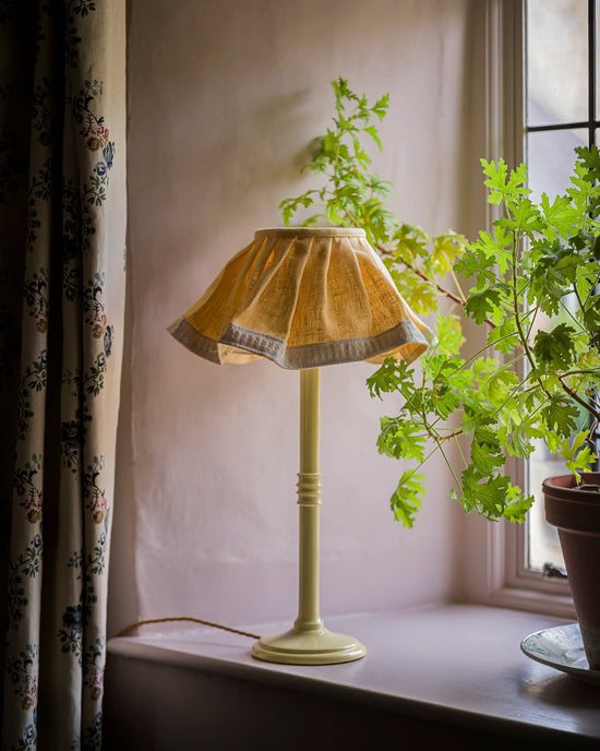 The Lacquered Lampstand in Buttercup