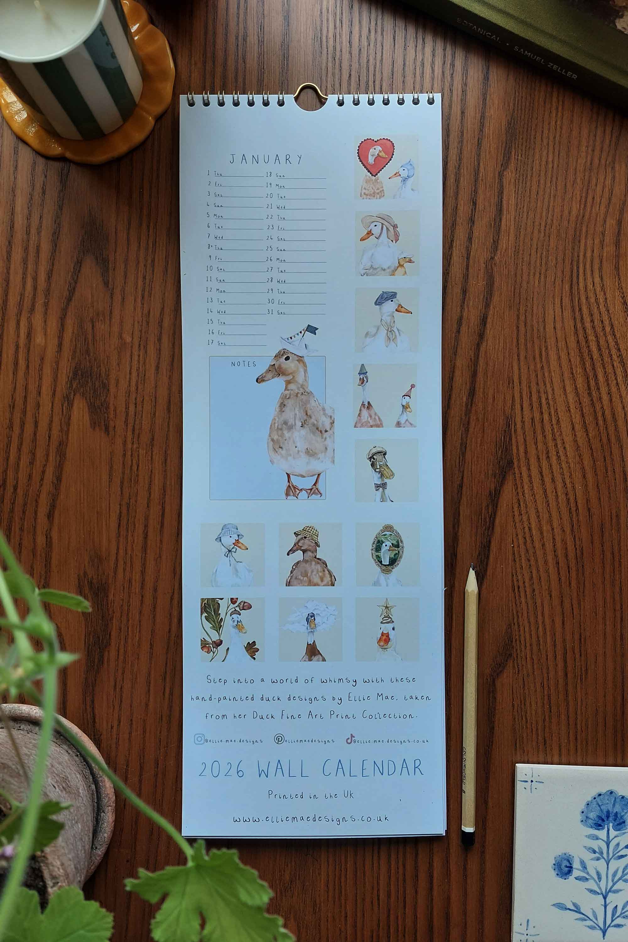 2026 Duck Wall Calendar