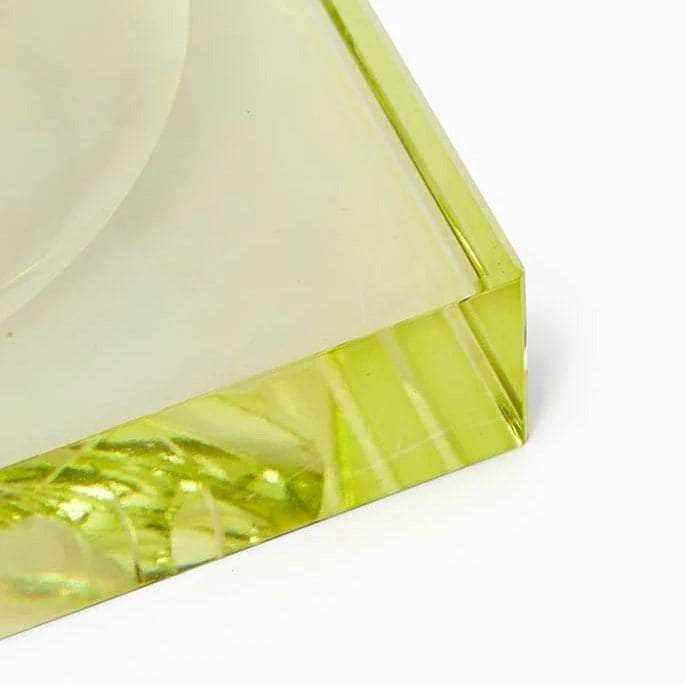 Italians Do It better Glass Tray - Yellow/Green